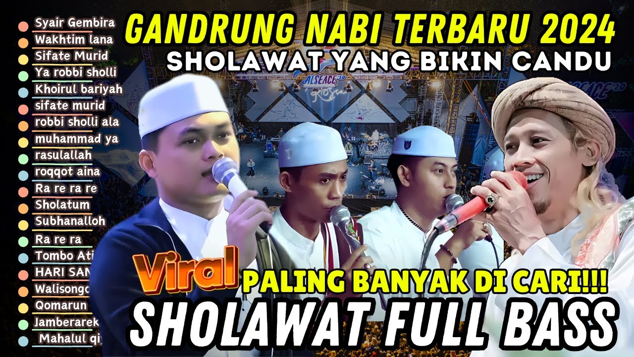 PALING BANYAK DICARI ‼ SHOLAWAT GANDRUNG NABI TERBARU 2024 || FULL ALBUM GANDRUNG NABI BASS GLERR 😱