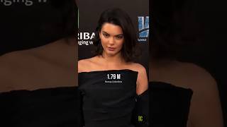 How tall are some of the most famous supermodels? #shorts