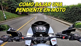 COMO BAJAR UNA LOMA (PENDIENTE) EN MOTO | Medina Motors