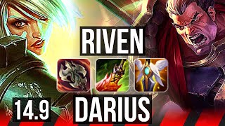 RIVEN vs DARIUS (TOP) | 44k DMG, 1700+ games, Legendary | KR Diamond | 14.9