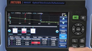 SKYSHL SS322T OTDR Event Map/Graphics Function Introduction Video