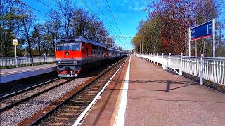 Тепловоз ТЭП70-0125 с поездом №350В Костомукша-Санкт-Петербург