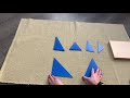 Triángulos constructivos 2 Montessori