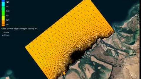 Hydrodynamic modeling by tidal forcing