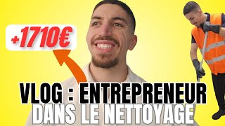 VLOG Une journee a 1710 avec mon entreprise de nettoyage