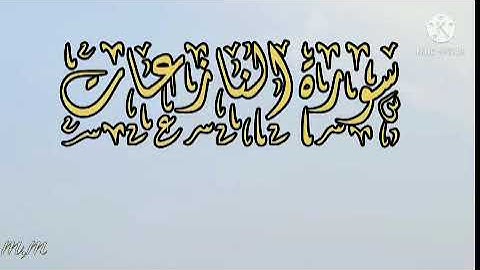 محمد يحي شريف الجزائري  سورة النازعات