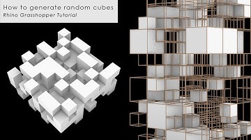 How to generate random cubes Rhino Grasshopper Tutorial