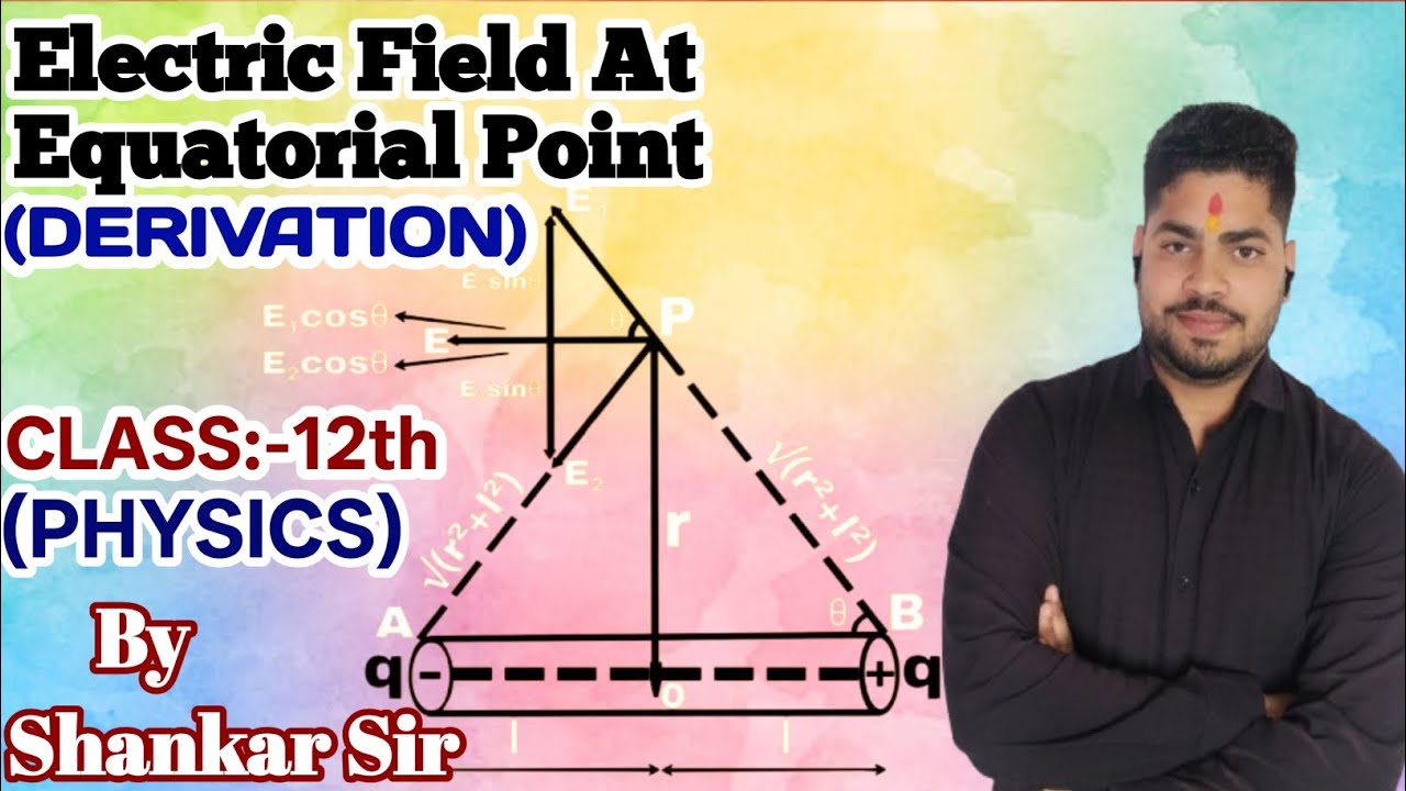 💥||Electric Field At Equatorial Point Of Dipole ||💯 Class 12th (physics ...