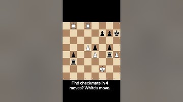 Find checkmate in 4 moves? White