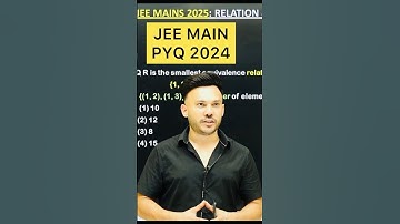 JEE MAIN PYQ 2024 #relationandfunctions #jee 2025