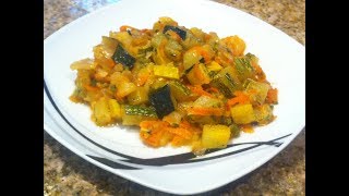 Тушеные кабачки с овощами. Просто, быстро и вкусно. Тушеные кабачки с овощами. Просто, быстро и вкусно.