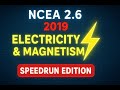 NCEA Physics 2019 2.6 Electricity & Electromagnetism Speed-run