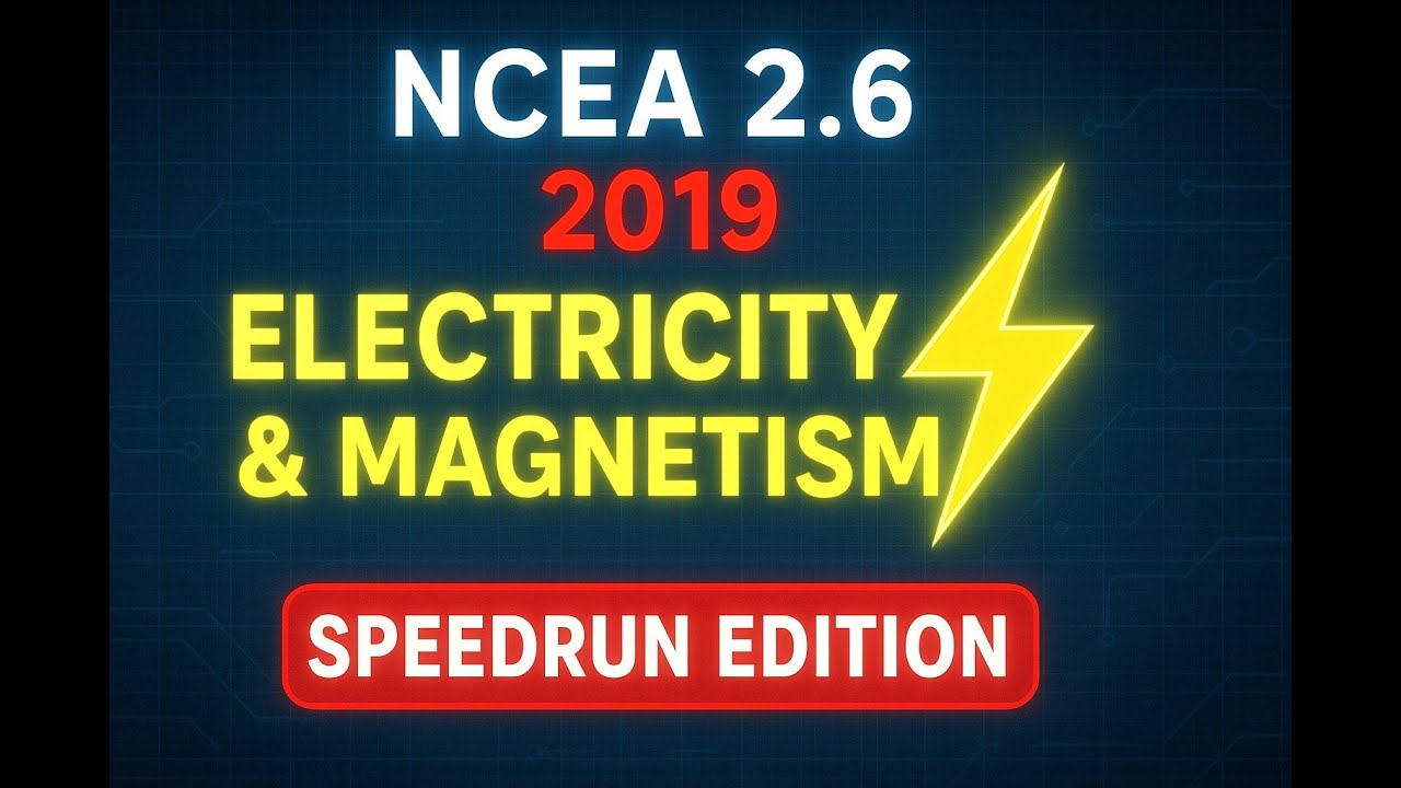 NCEA Physics 2019 2.6 Electricity & Electromagnetism Speed-run