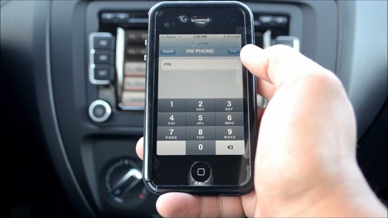 2013 Vw Jetta Bluetooth Pairing - Youtube