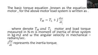 Lecture 8 ED Dynamics of Motor Load Combination