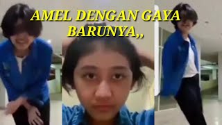 Amel Melia Dengan Gaya Baru, Laki Banget
