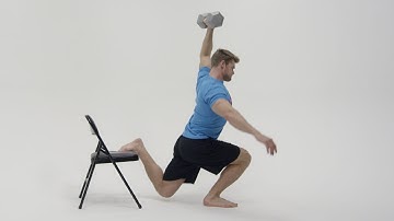 How To Perform Overhead Bulgarian Split Squats