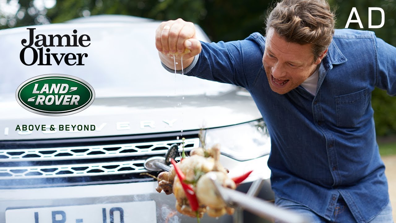 Cooking a Chicken with my Car | Jamie Oliver & Land Rover Part 3 | AD