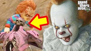 GTA 5 Mod - Pennywise Và Chucky Hợp Lực Quyết Đấu Quái Vật Kinh Tởm...
