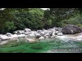 【癒し】自然音　川のせせらぎ　屋久島のパワースポット　神秘的なブルーの清流　横河渓谷