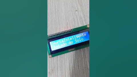 Arduino!!! Funcionamento sensor de umidade do solo.