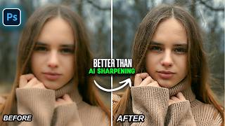 2 Layer Quick Sharpening Technique That Works Better Than AI in Photoshop