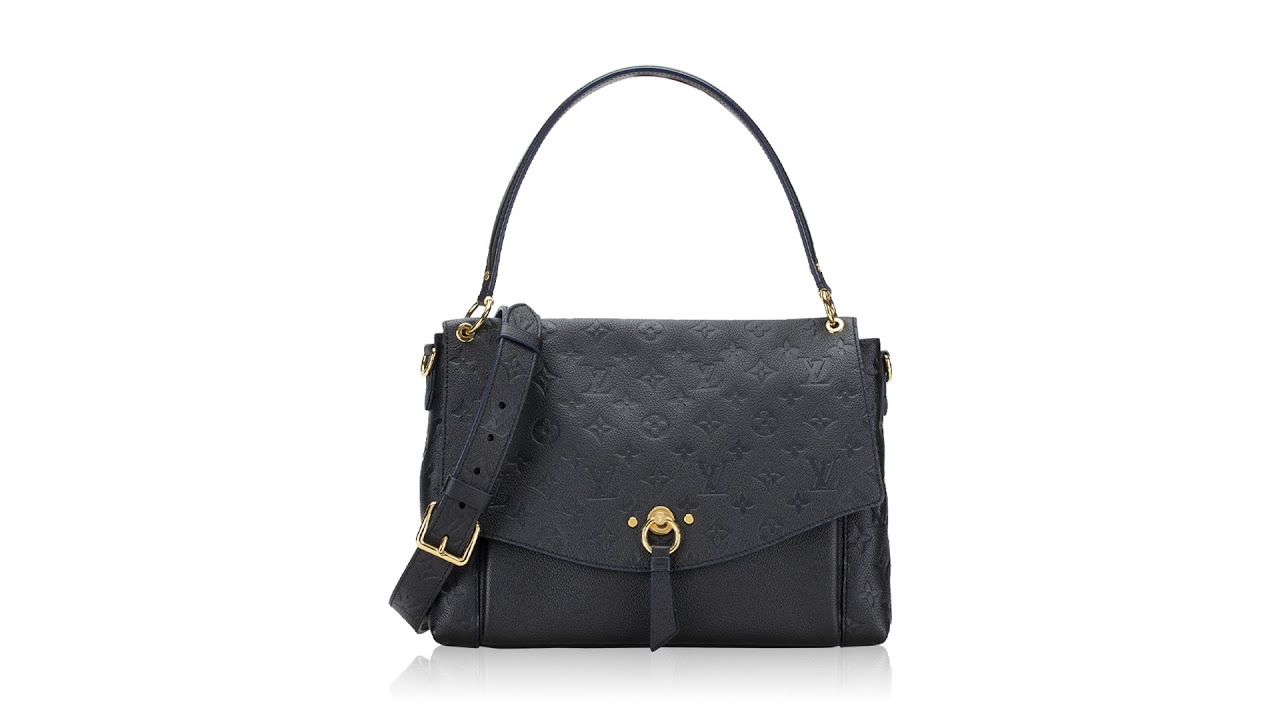 Louis Vuitton Blanche Noir Black Monogram Empreinte Leather