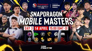 🔴 LIVE: Snapdragon Mobile Masters 2024 | Day 3 | Free Fire image
