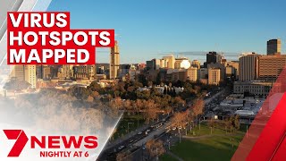 South Australia's COVID-19 cases hotspot suburbs revealed | 7NEWS