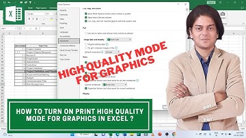 How to Turn on Print High Quality Mode for Graphics in excel? #excel