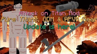 Killing Titans in Minecraft Attack on Titan Mod (Download Link in  Description) 