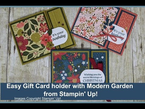 Easy DIY Gift Card Holder with Patterned Paper - ON Y GO! STAMPING