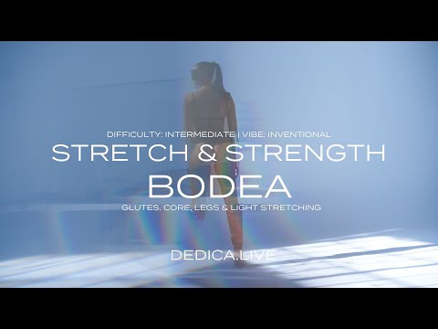 Glutes, Core, Legs & Light Stretching | Slow Burn Bodea Stretch & Strength