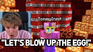 TommyInnit tries to BLOW UP THE EGG on Dream SMP