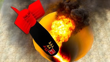 Ultimate GMod Bomb Drop Test – Deep PIT Hole Explosion BOOM!