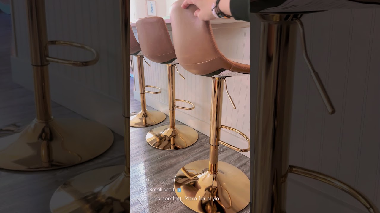 Elevate Your Kitchen: Swivel Bar Stools! Assembly + Hear Pros and Cons. #homedecor  #amazonfinds