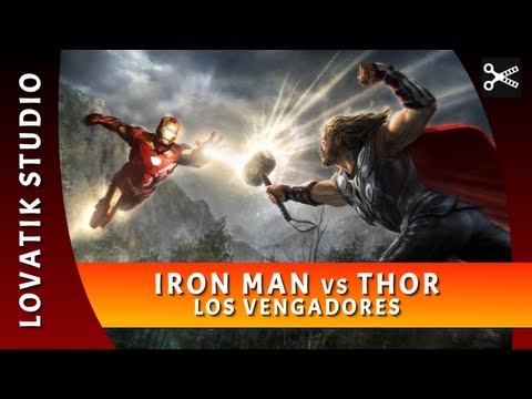 Los Vengadores - Iron Man vs Thor y el Capitán América (Escena HD - Español Latino)