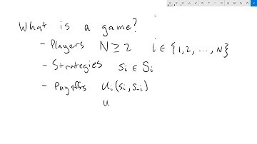 Introduction to Game Theory: What is a Game?