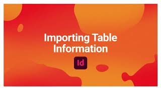 Tables: Importing Data from Word or Excel Sheets