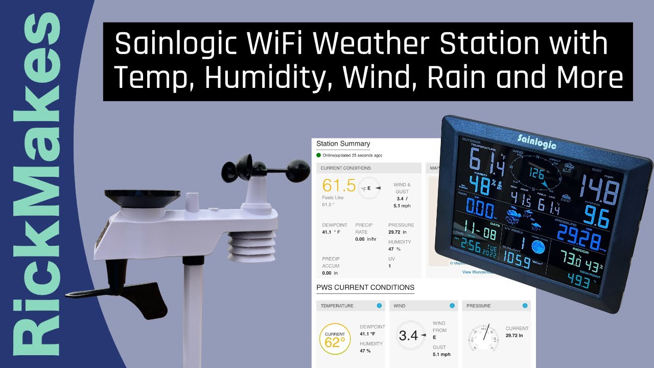 Sainlogic Professional WiFi Weather Station, Internet Wireless