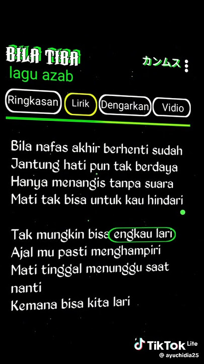 lagu azab lirik