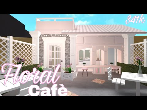 ROBLOX| BLOXBURG| Cheap Floral Café | House Build | - YouTube