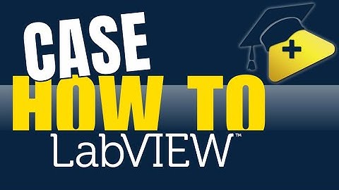 How to use CASE structure in LabVIEW