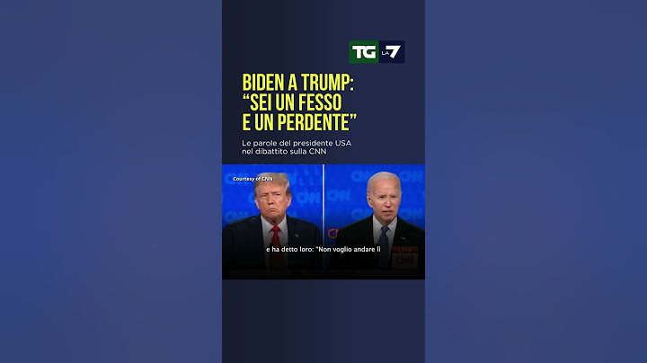 Biden a Trump: "Sei un fesso e un perdente"
