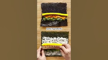 Kimbap Two ways to Roll #koreanfood #sushi