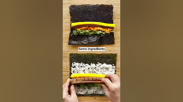 Kimbap Two ways to Roll #koreanfood #sushi