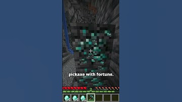 How to get a fortune 1000 pickaxe in Minecraft 💎 #shorts