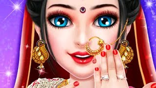 indian rani girl love marriage,dressup& makeover||makeup game||Indian engagement game|| screenshot 1