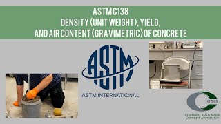 ACI Field 1  ASTM C138 Density (Unit Weight)  CRMCA Online Concrete Procedures (v22022)