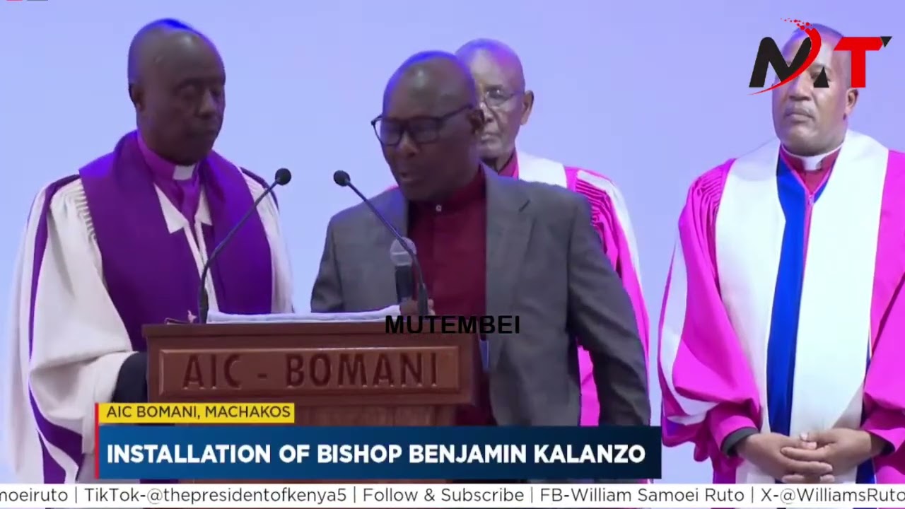 Installation of bishop Benjamin Kalanzo in Presence of Ruto!